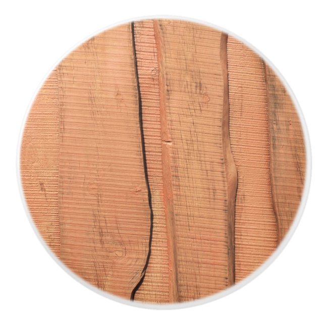 Wooden texture ceramic knob (Front)