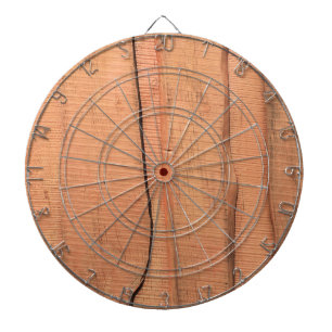 Wooden texture dartboard