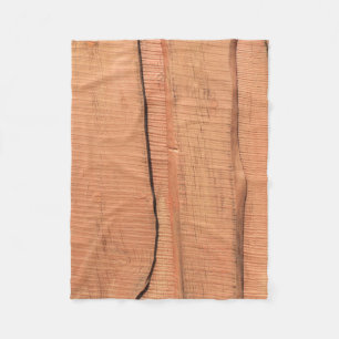 Wooden texture fleece blanket