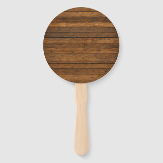 Wooden Texture Hand Fan