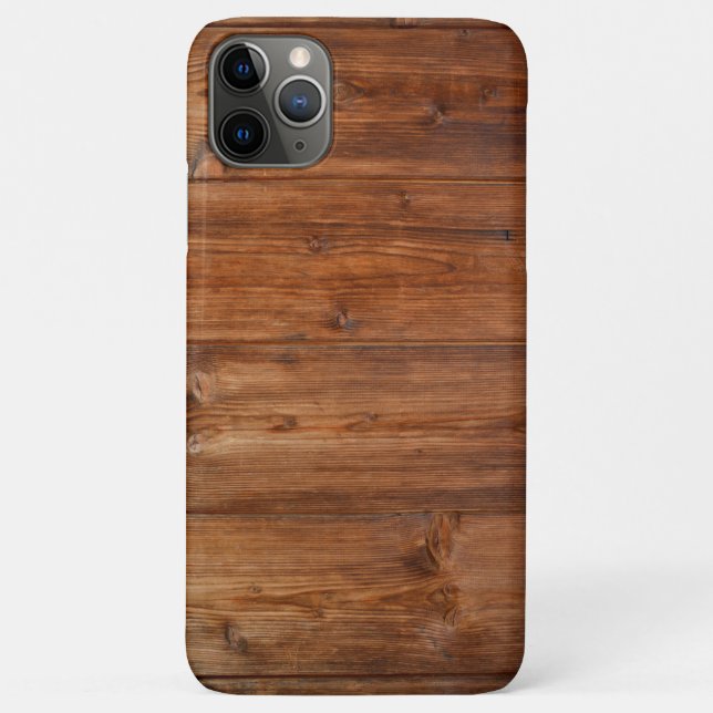 Wooden Texture iPhone 11 Pro Max Case (Back)