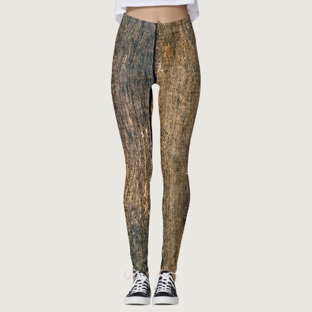 Wooden texture leggings (Front)