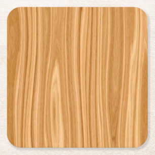 Wooden Texture Surface Design-68668 Square Paper Coaster