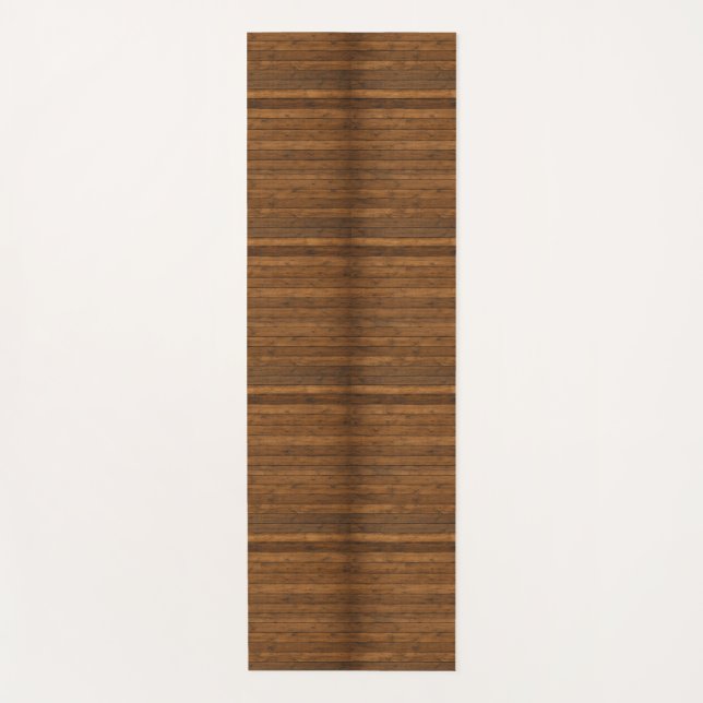 Wooden Texture Yoga Mat (Front)
