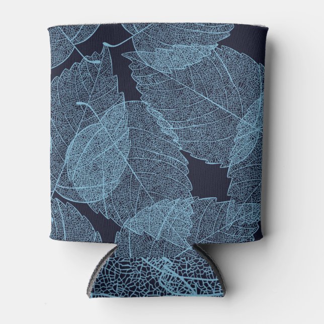 Wooden-Tiles: Elegant Floor Texture. Can Cooler (Front)