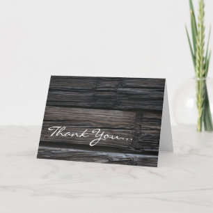 Wooden Timbers ~ Thank You... You Card