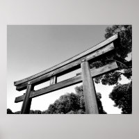 Wooden Torii of Meiji Shrine, Tokyo