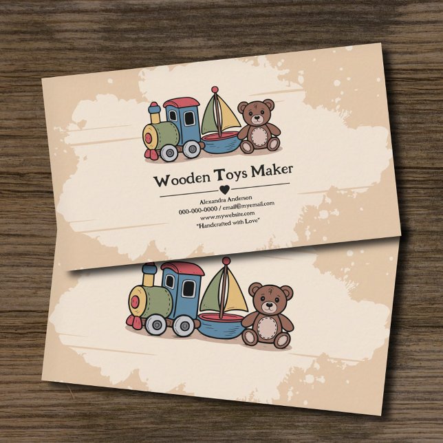 Wooden Toys Business Card (Wooden Toys Business Card)