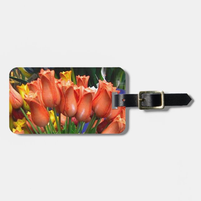Wooden tulips from Amsterdam Luggage Tag (Front Horizontal)