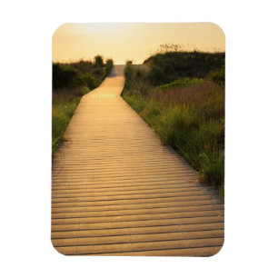 Wooden Walkway to Beach Magnet