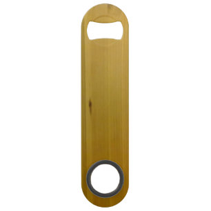 Wooden wall speed bottle opener