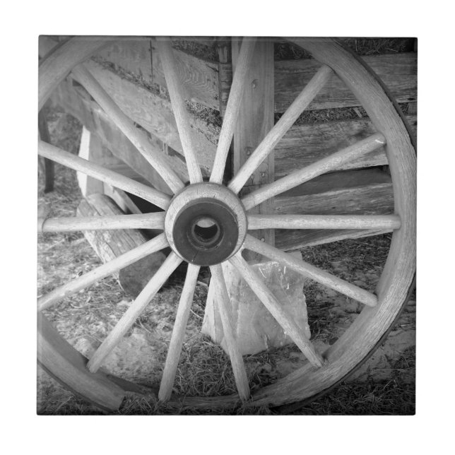 Wooden Wheel Tile (Front)