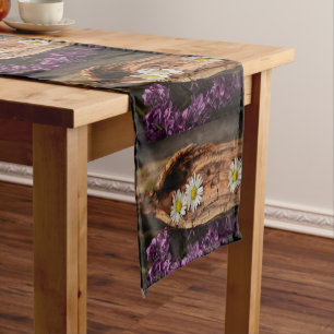 Wooden Wood Bark Tree Autumn Destiny's Destiny Short Table Runner