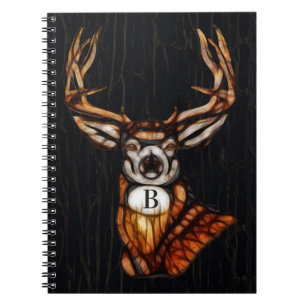 Wooden Wood Deer Rustic Country Personalized Notebook
