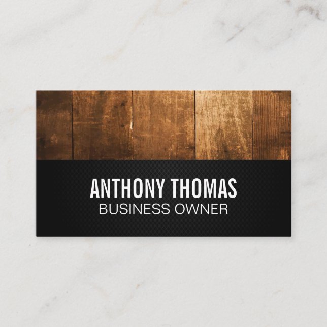 Woodend Boards | Black Mesh Business Card (Front)