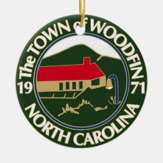 Woodfin Town Seal Ceramic Ornament
