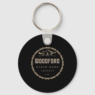 Woodford State Park Vermont Mountain Bike Biking Keychain