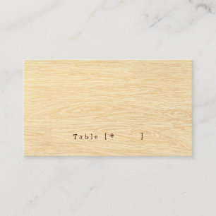 Woodgrain Escort Card