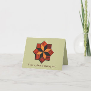 Woodgrain Inlay Interview Thank You Card
