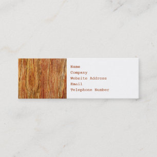 Woodgrain Pattern Image. Mini Business Card