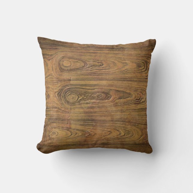 Woodgrain Rustic Country cowboyWedding Throw Pillow (Front)