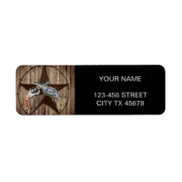 Woodgrain texas star cowboy western country pistol