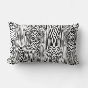 Woodgrain Texture Lumbar Pillow