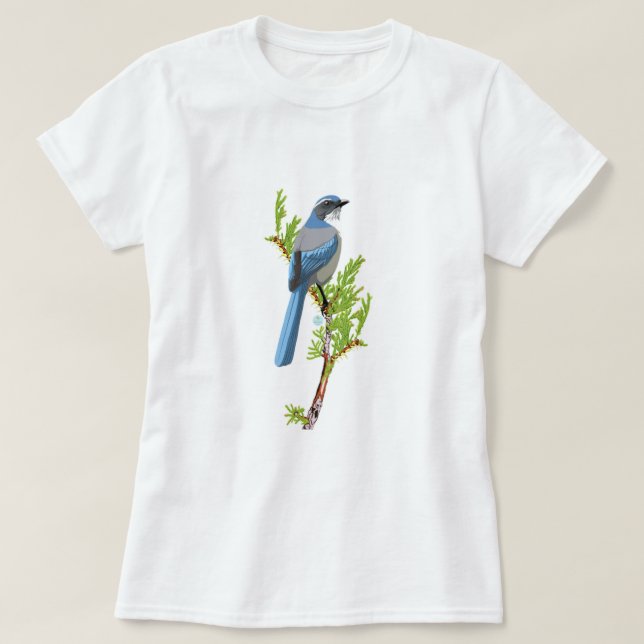 Woodhouse's Scrub-Jay T-Shirt (Design Front)