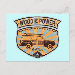 Woodie Wagon Postcard