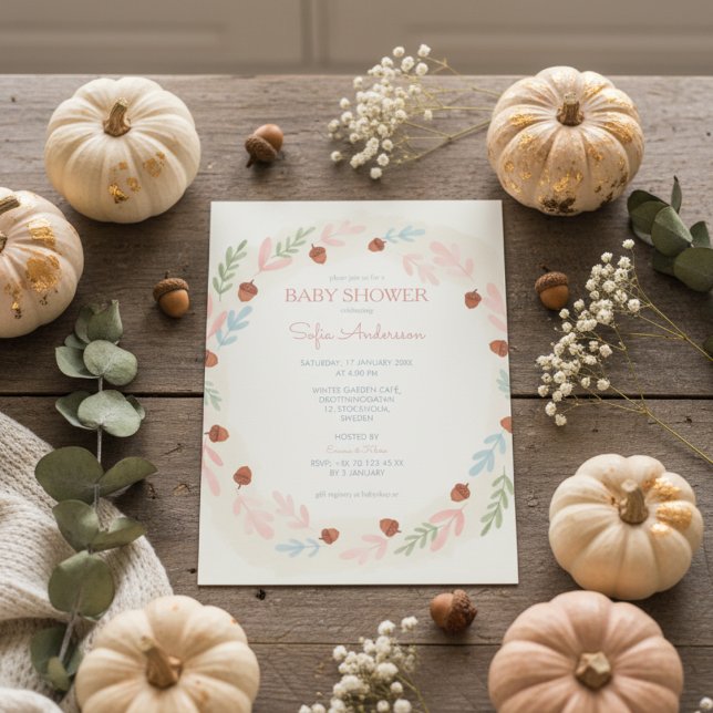 Woodland Acorn Baby Shower Invitation (Creator Uploaded)