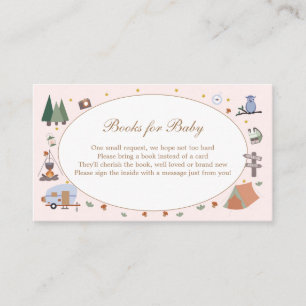 Woodland Adventure Awaits Camping Baby Shower Enclosure Card
