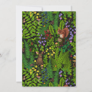 Woodland amimals and plants