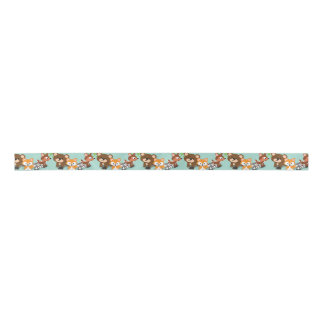 Woodland and Fox Baby Shower Ribbion Satin Ribbon