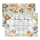 Woodland Animal Baby Shower Invitation Invite