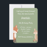 Woodland Animal Birthday Party Invitation<br><div class="desc">Woodland birthday party invitation for kids featuring cute forest animals,  nature illustrations,  and customizable text. Ideal for boys’ or girls’ birthdays,  toddler parties,  woodland baby themes,  and outdoor celebrations.</div>