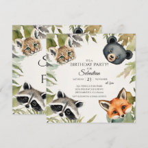 Woodland Animal Birthday Party