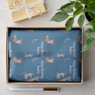 Woodland Animal Birthday Personalized Tissue Paper