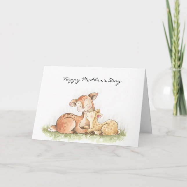 Woodland animal deer card (Front)