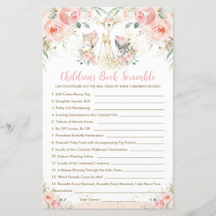 Woodland Animal Floral Children's Book Scramble