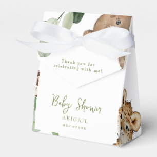 Woodland Animal Kingdom Baby Shower Favor Box