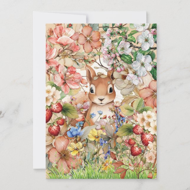 Woodland Animal Thank You Note (Front)
