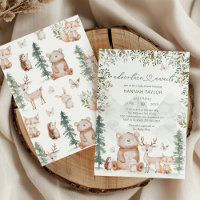 Woodland Animals Adventure Awaits Baby Shower
