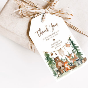 Woodland Animals Adventure Awaits Favour Tags