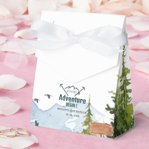 Woodland Animals Adventure Baby Shower Favor Box