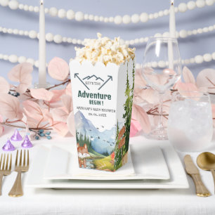 Woodland Animals Adventure Baby Shower Favor Box