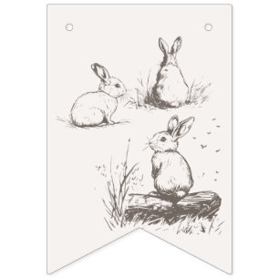 Woodland Animals Baby Shower Bunting Flags