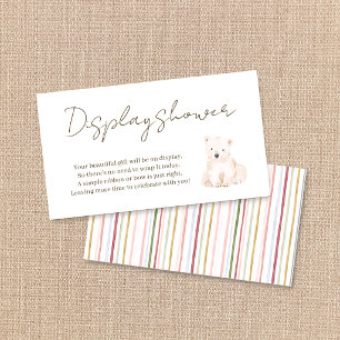 Woodland Animals Baby Shower Display Card