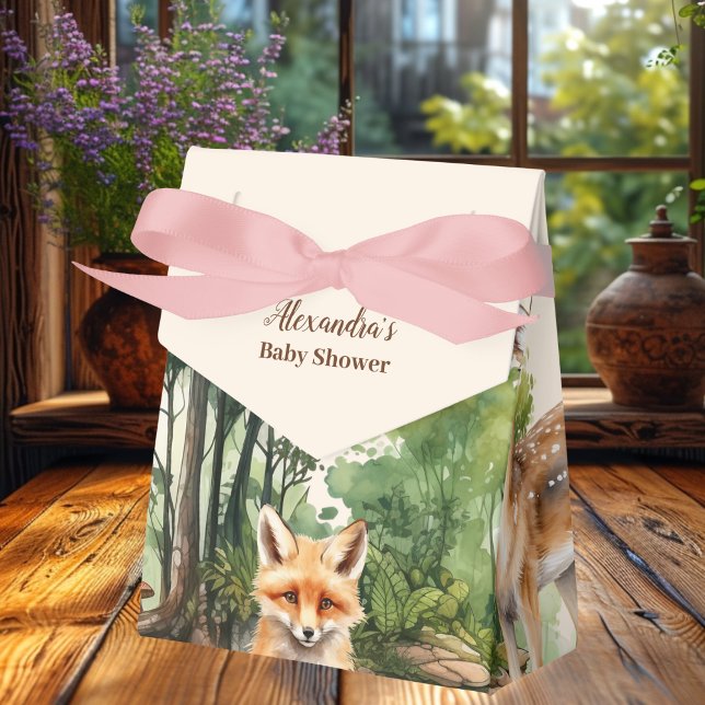 Woodland Animals Baby Shower Favor Box (Creator Uploaded)