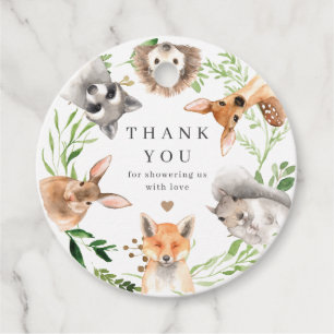 Woodland Animals Baby Shower Favor Tag   Gift Tags