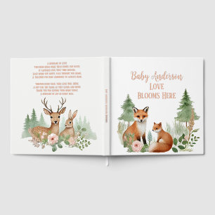 Woodland Animals Baby Shower Guest Book
